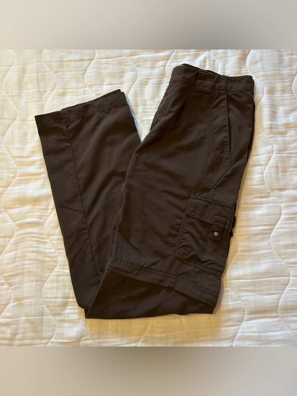 Columbia Titanium Columbia Hiking Pants Womens 8 Long 34” Inseam Brown Omni-dry